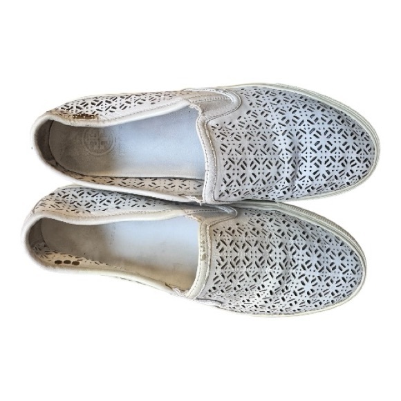 Tory Burch Lennon Perforated Slip-Ons - Picture 5 of 6